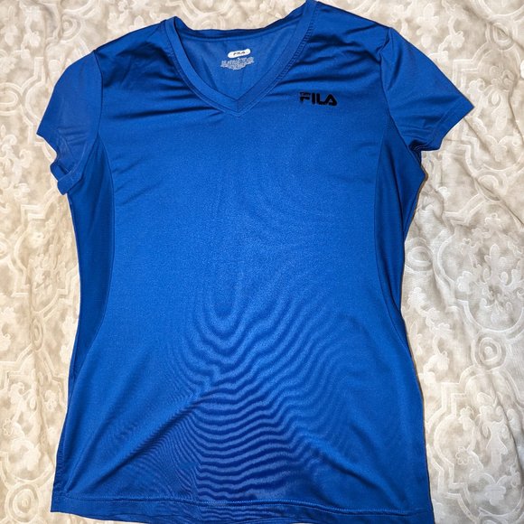 FILA workout shirt blue size M - Picture 1 of 5